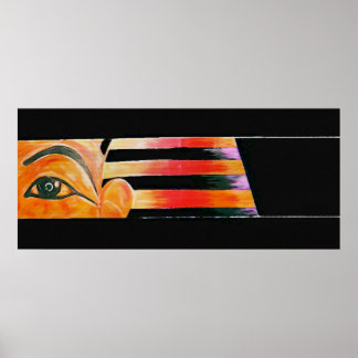 Halten Sie an Ihrem Vision V fest - Matrixpapierdr Poster