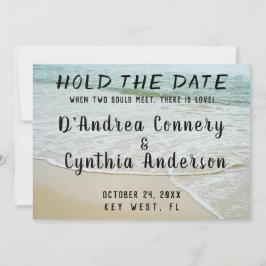 Halten Sie den Termin der Lesben-Hochzeitskarte Save The Date