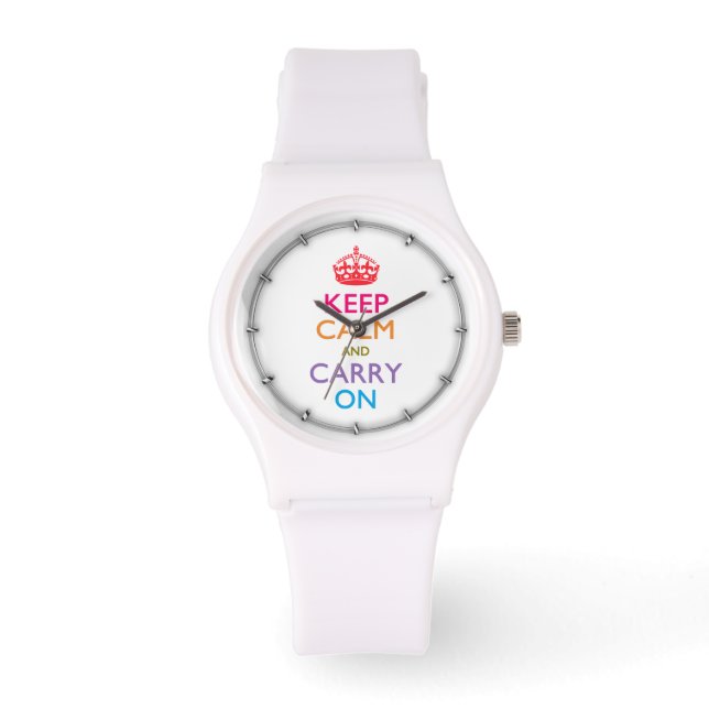 HALTEN SIE DIE KALMEN UND SORGEN SIE SICH FÜR Fruc Armbanduhr (Vorderseite)
