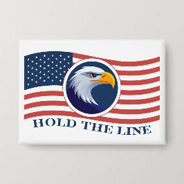 Halten Sie die Linie, amerikanische Flagge und Adl Button