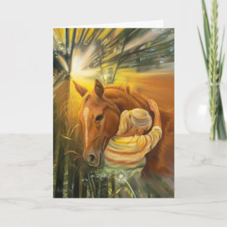 Halten Sie die Sky Horse Sympathy Card Karte