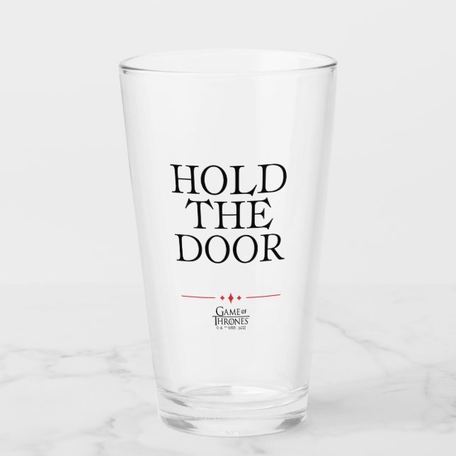 Halten Sie die Tür. Glas (Vorderseite)