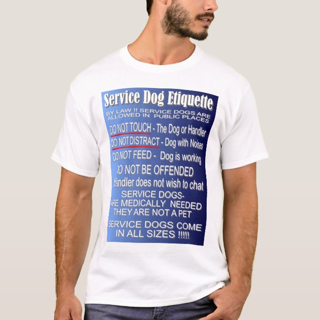 Halten Sie Hundeetikette instand T-Shirt (Vorderseite)