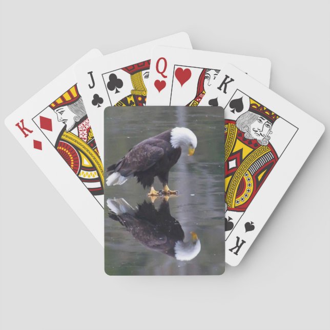 Halten Sie Ihr vertikales Foto um hervorragende Qu Spielkarten (Rückseite)