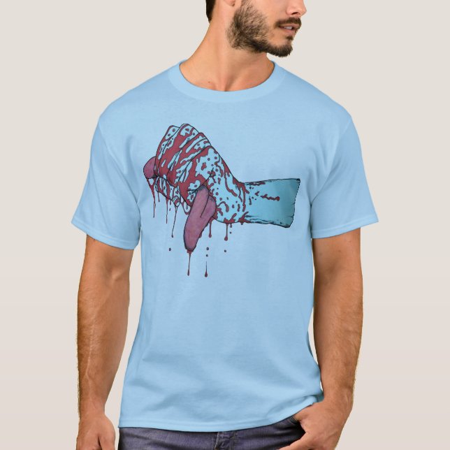 Halten Sie Ihre Zunge T-Shirt (Vorderseite)