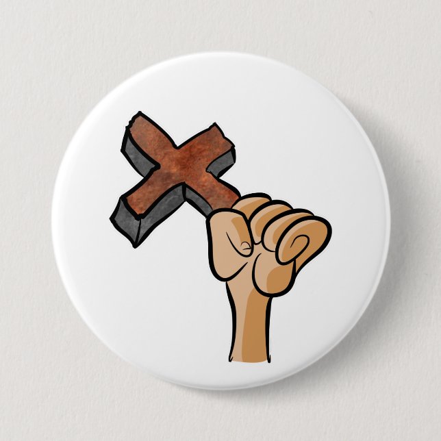 Halten Sie Ihren Glauben herauf Hoch Button (Vorderseite)