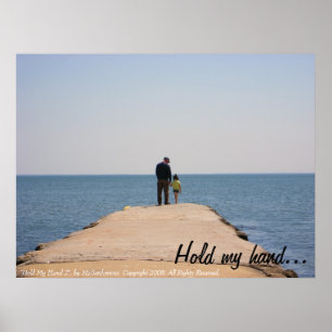"Halten Sie meine Hand" Plakat