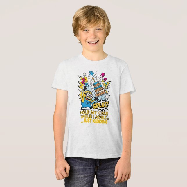 Halten Sie meinen Kuchen, während ich erwachsenen  Tri-Blend Shirt (Vorderseite voll)
