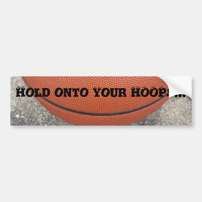 Halten Sie sich an Ihren HOOPS Basketball-Autoaufk Autoaufkleber (Vorne)