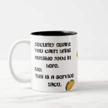 Halten Sie Taco-Kaffee-Tasse instand