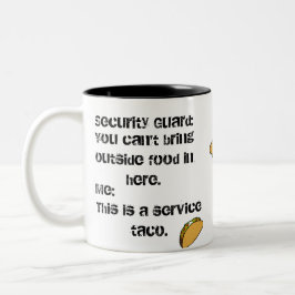 Halten Sie Taco-Kaffee-Tasse instand Zweifarbige Tasse