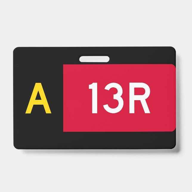 Haltepunkt Zeichen A13R Ausweis (Vorderseite)