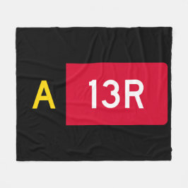 Haltepunkt Zeichen A13R Fleecedecke