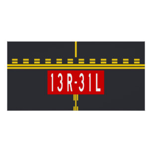 Haltepunktmarkierung 13R-31L Poster