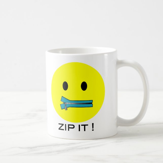'Halt's Maul Gesichtsmaske Kaffeetasse (Rechts)