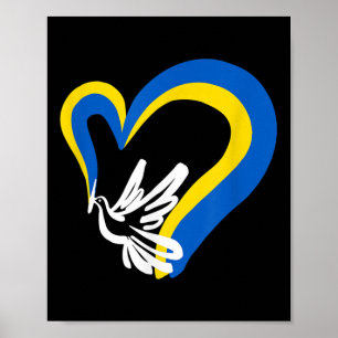 Haltung gegenüber der Ukraine Taube Weltfrieden st Poster