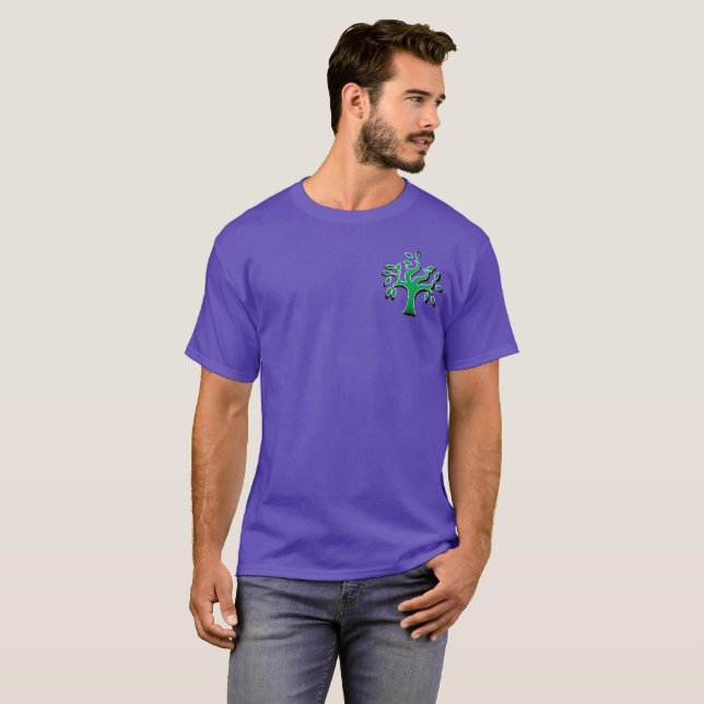 Haltung gegenüber Palästina, Flagge und Olivenbaum T-Shirt (Vorne ganz)