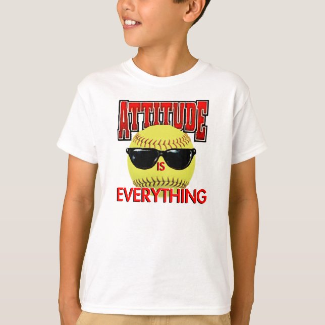 Haltung ist Alles-Softball T-Shirt (Vorderseite)
