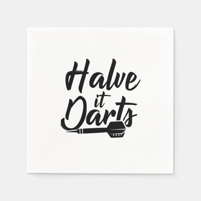 Halve it Darts Serviette (Vorderseite)