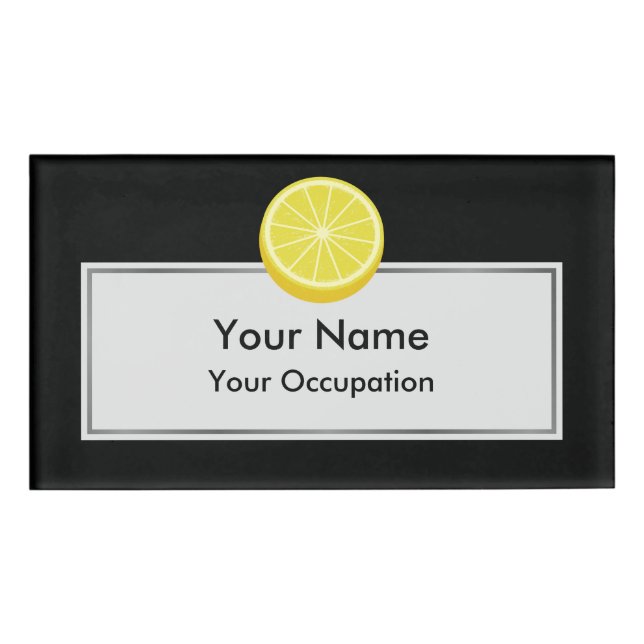 Halve Lemon Namenschild (Vorderseite)