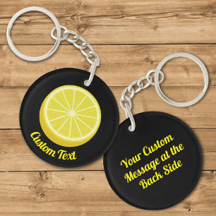 Halve Lemon Schlüsselanhänger