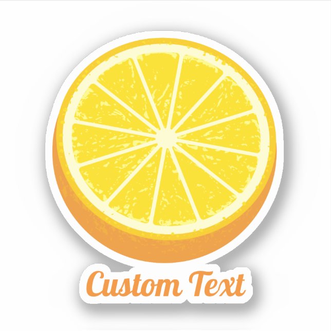 Halve Orange Aufkleber (Vorderseite)