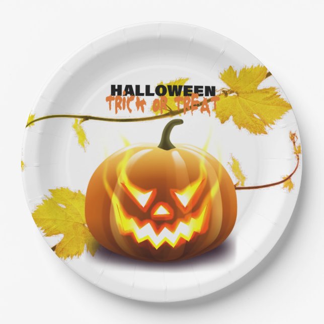 halween pappteller (Vorderseite)