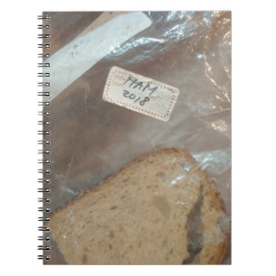 HAM 2018 (Stück Brot in Tasche) Zeichenkette Beute Notizblock