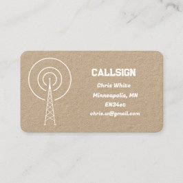 Ham Amateur Radio Visitenkarte