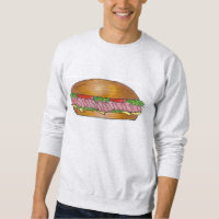 Ham and Cheese Hoagie Sub Sandwich Sweatshirt