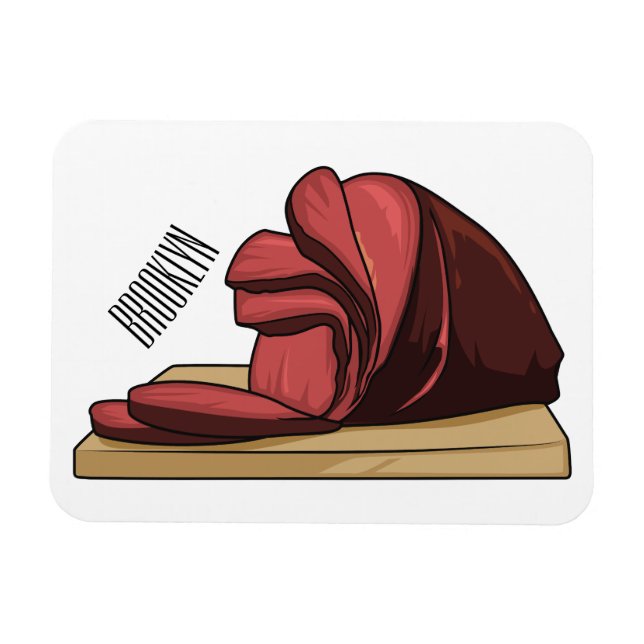 Ham Cartoon-Abbildung Magnet (Horizontal)