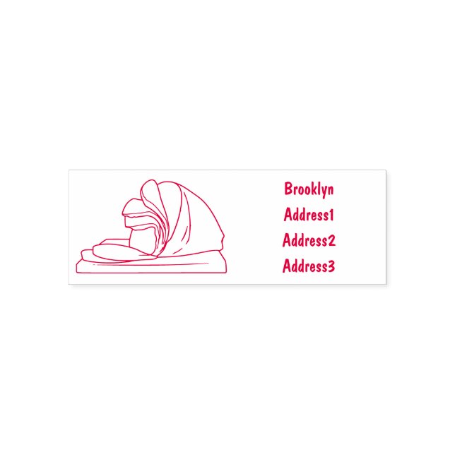 Ham Cartoon-Abbildung Permastempel (Design)