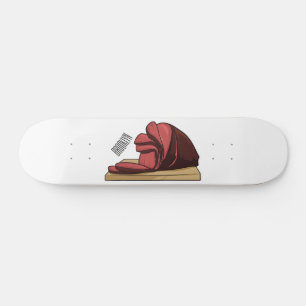 Ham Cartoon-Abbildung Skateboard