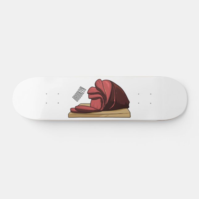 Ham Cartoon-Abbildung Skateboard (Horizontal)