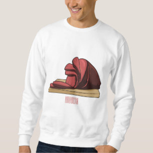 Ham Cartoon-Abbildung Sweatshirt