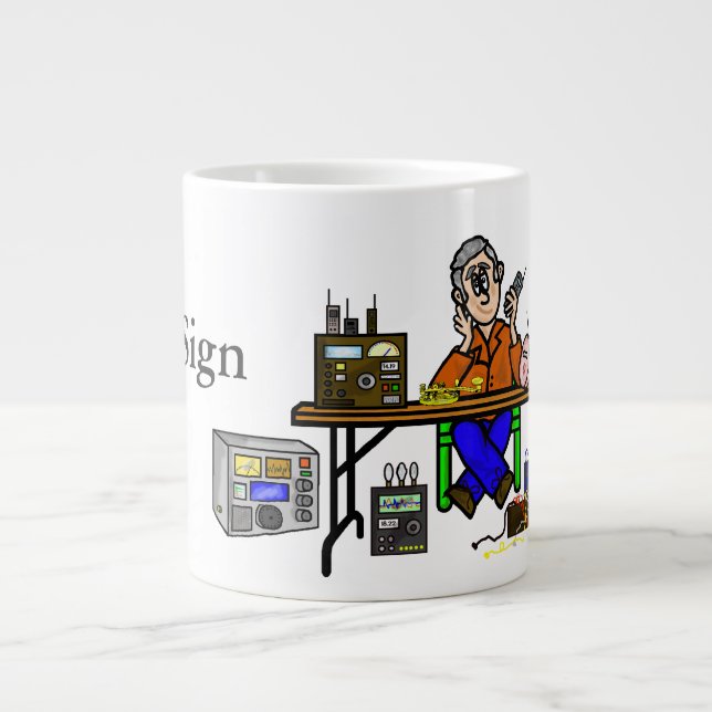 Ham Fest Ham Radio Sellter Name Tasse (Vorderseite)
