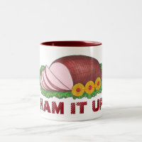HAM IT UP Funny Christmas Novelty Food Holiday Tas