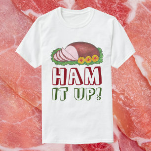 HAM IT UP Funny Ugly Christmas Sweat Party