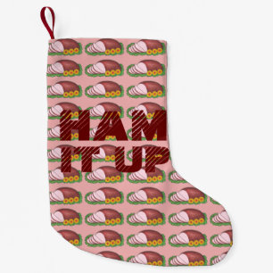 HAM IT UP Holiday Dinner Funny Feinschmecker Kleiner Weihnachtsstrumpf