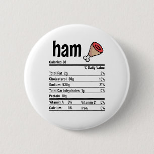 Ham Nutrition Facts Matching Family Erntedank A Button