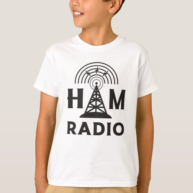 HAM Radio Amateur Operator Antenna Code Geschenk I T-Shirt (Vorderseite)
