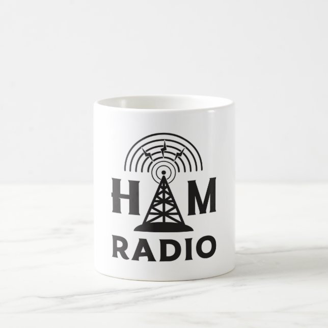HAM Radio Amateur Operator Antenna Code Geschenkid Kaffeetasse (Mittel)