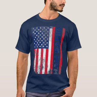 Ham Radio American Flag erschüttert T-Shirt