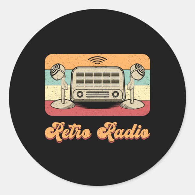 HAM Radio Antenna Amateur Code Operator Geschenkid Runder Aufkleber (Vorderseite)