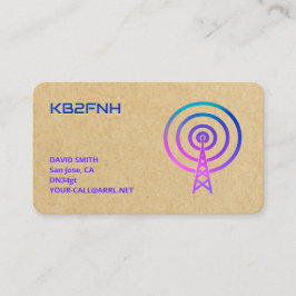 📻 Ham Radio Callsign Visitenkarte