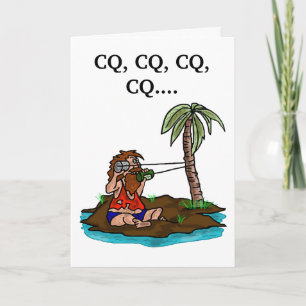 Ham Radio Carte d'anniversaire Opérateur de l'île