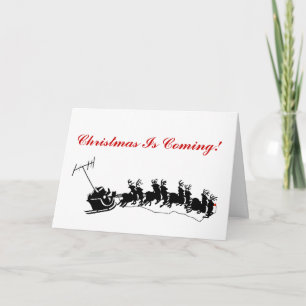 Ham Radio Christmas Card - Silhouette Ver. 2 Feiertagskarte