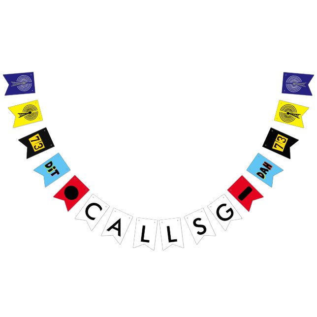 Ham Radio Customizing Call Sign Party Banner (Alle)