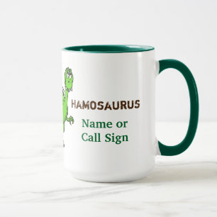 Ham Radio Dinosaur Mug Customisez-Le !