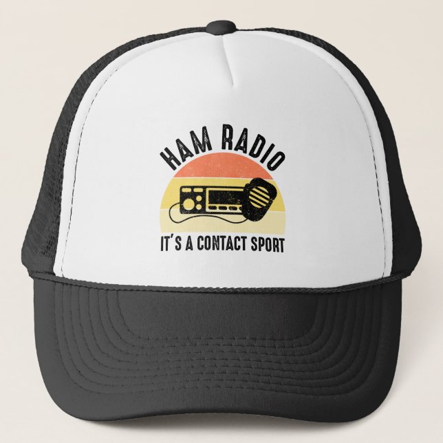 Ham Radio - Es ist ein Kontakt Sport Truckerkappe (Vorderseite)